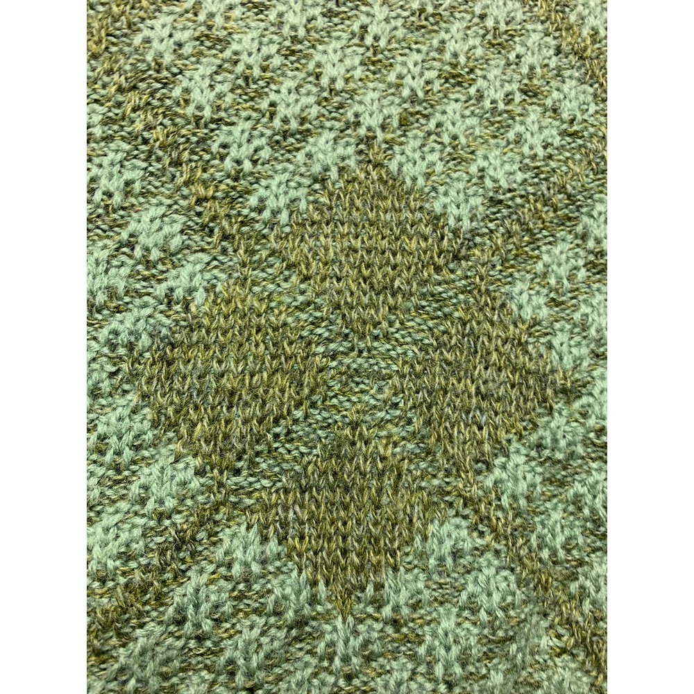 Vtg Harridge Row at Bonds Geometric 100% Virgin Wool Men's Green Sweater Large - Picture 4 of 9